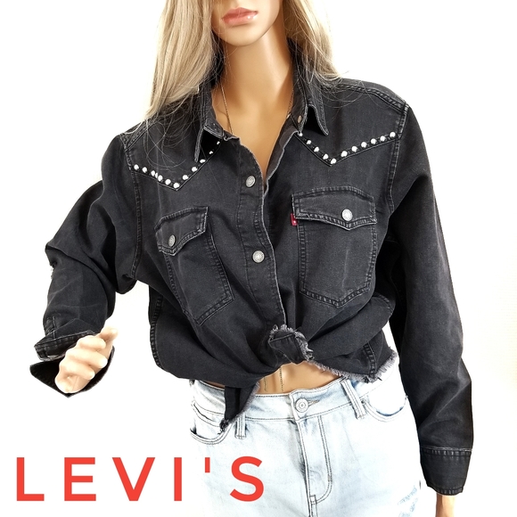 Western/MOTO Shirt Jacket LEVI'S Raw Distressed